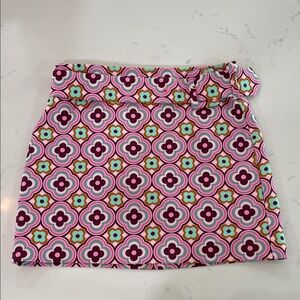 Zara Pink and Purple Geometric Mini Skirt